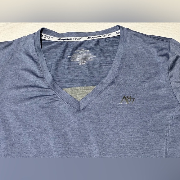 Aeropostale Sport: Women’s V-Neck Short Sleeve Shirt- Size Large - Picture 3 of 5